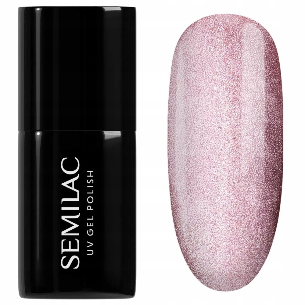 Semilac Lakier Hybrydowy Do Paznokci Cat Eye Różowy 663 Blush Gloss 7ml