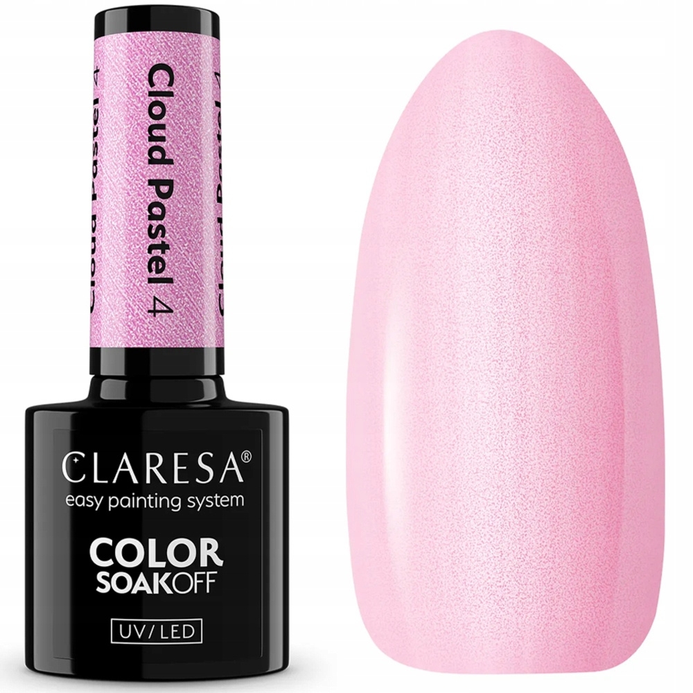 Claresa Lakier Hybrydowy Do Paznokci Perłowy Róż Cloud Pastel 4 5g