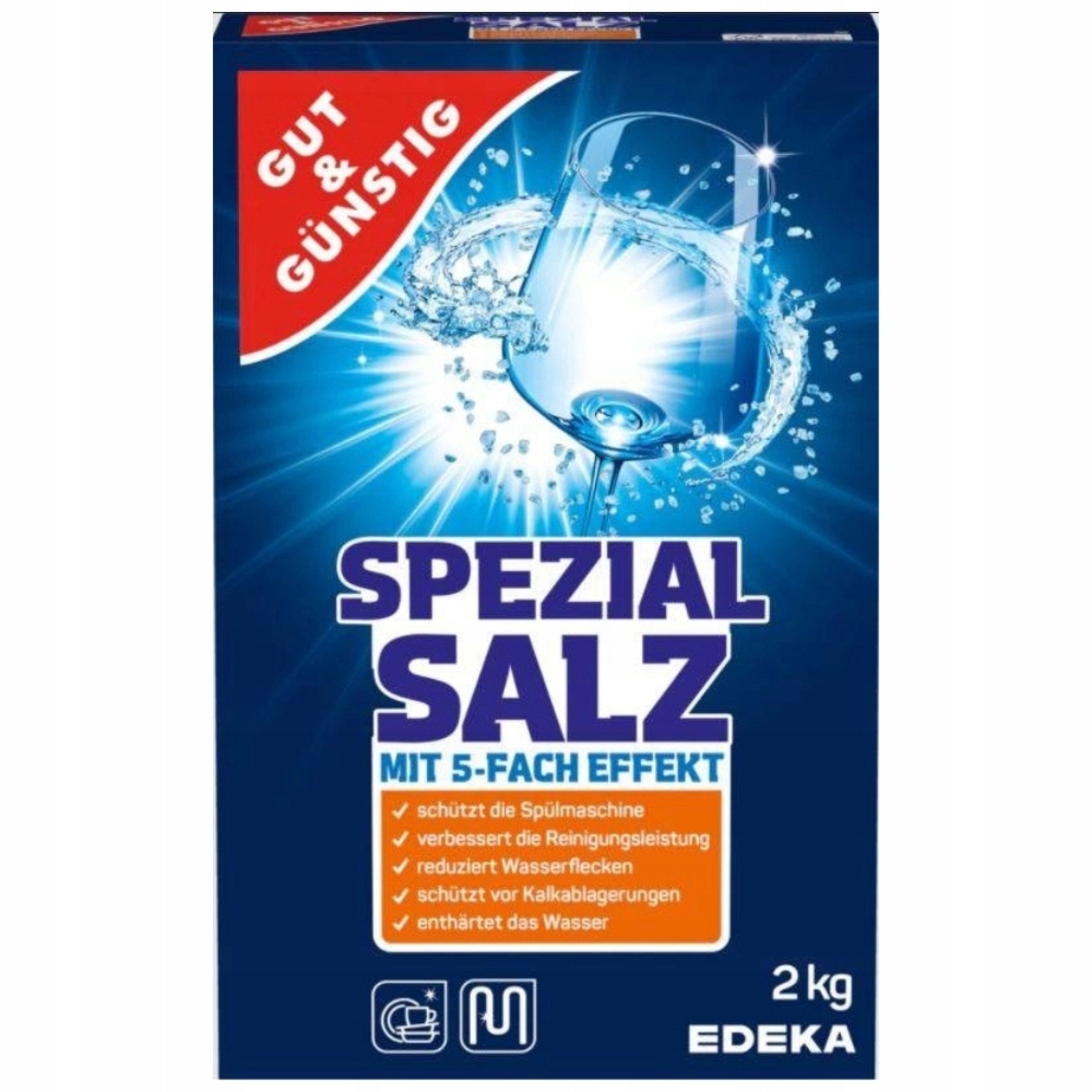 G&G Spezial Salz Sól Do Zmywarki Zmiękcza Wodę Chroni Przed Kamieniem 2kg