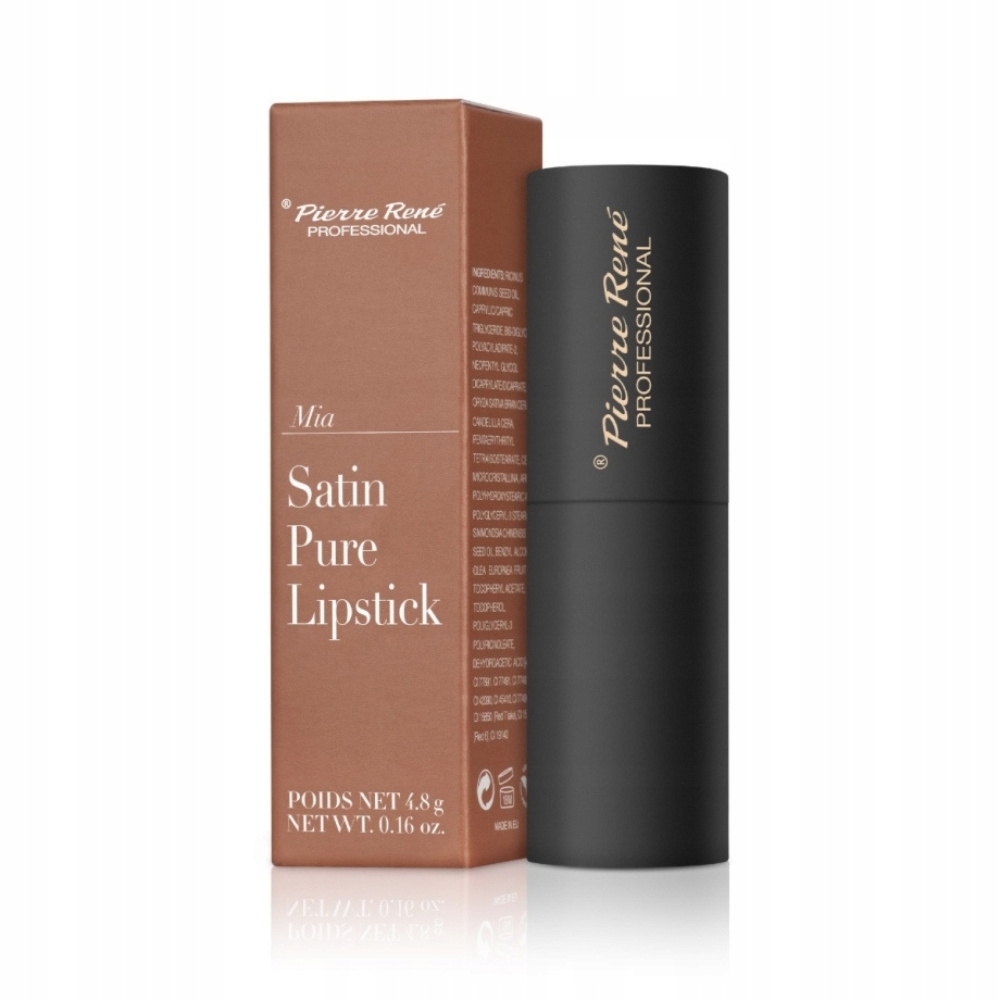Pierre Rene Satin Pure Lipstick Pomadka Do Ust Satynowa 02 Mia 4,8g