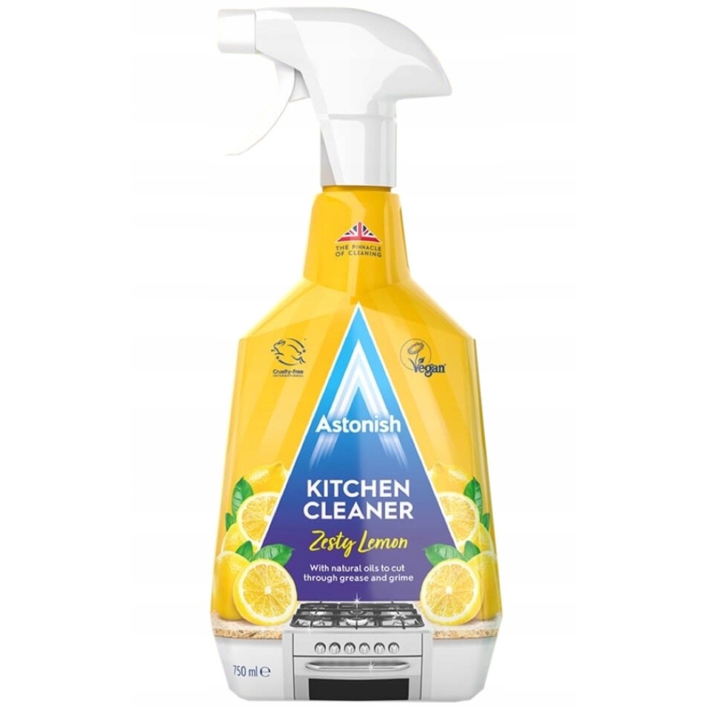 Astonish Płyn Do Czyszczenia Kuchni Blatów Kuchenki Spray Cytrynowy 750ml