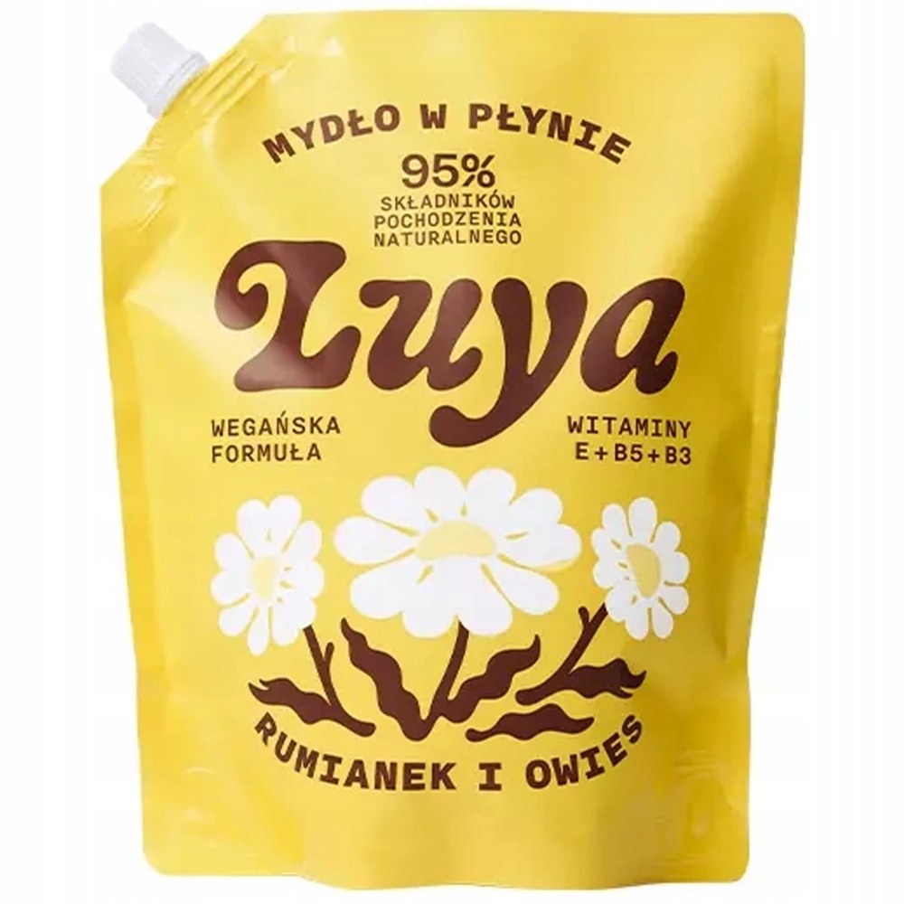 Luya Mydło w Płynie Do Rąk Kojące Rumianek Owies Refill 800 ml