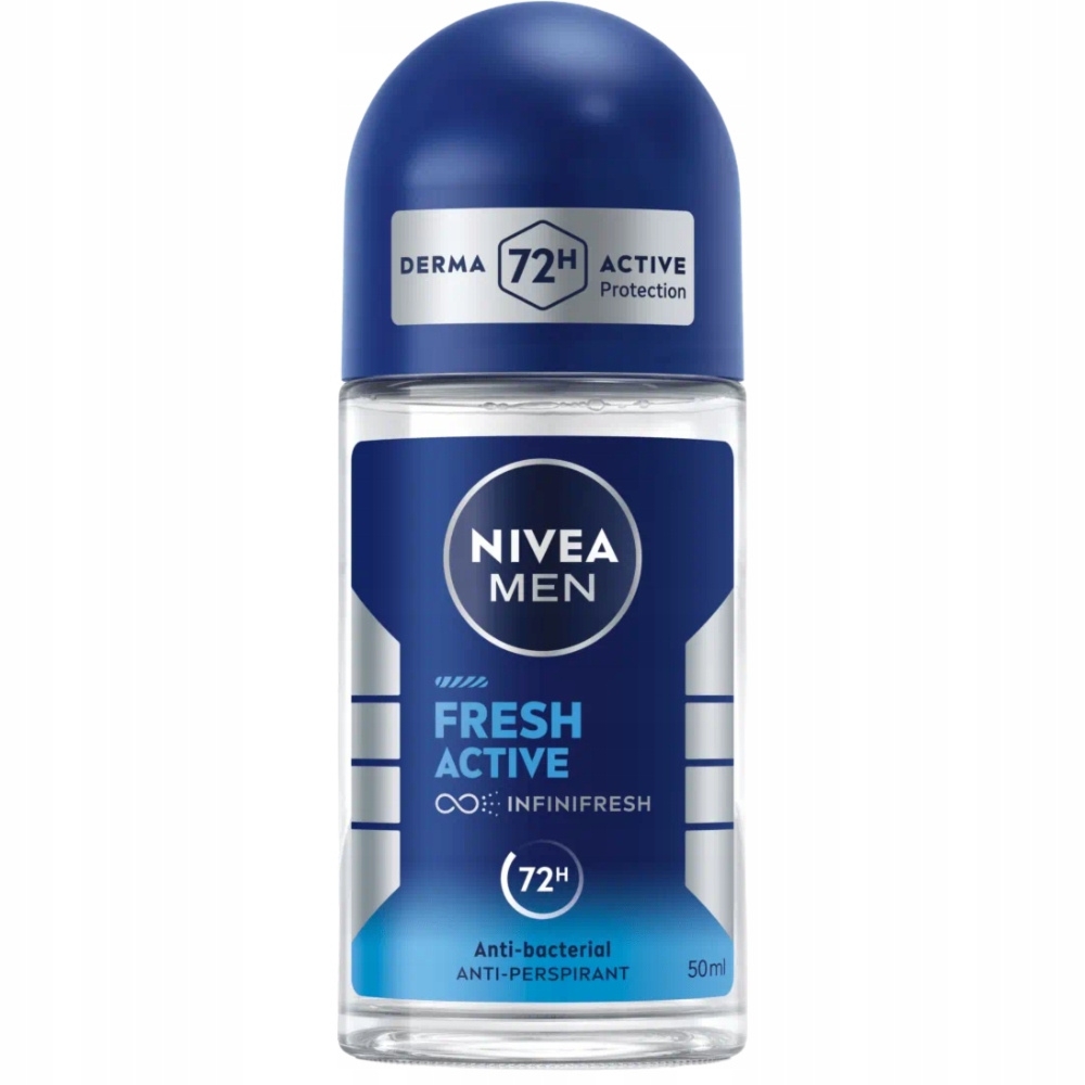 Nivea Men Fresh Active 72H Antyperspirant Męski Antybakteryjny w Kulce 50ml