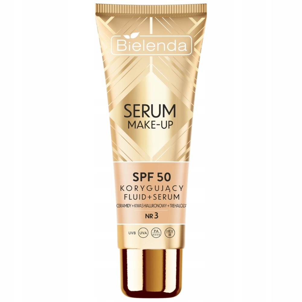Bielenda Serum Make-Up Korygujący Fluid Podkład Do Twarzy SPF 50 nr 3 30g