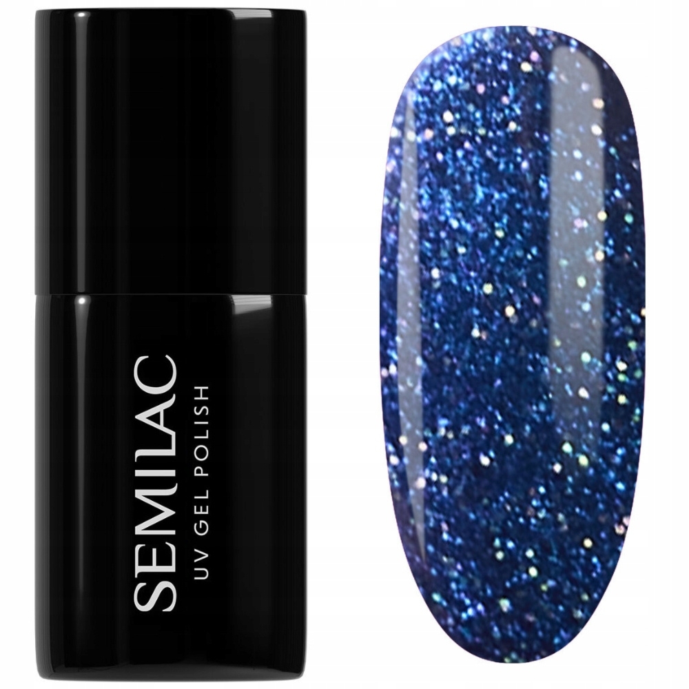 Semilac Lakier Hybrydowy Do Paznokci Manicure Granat 953 Mystery Blue 7ml
