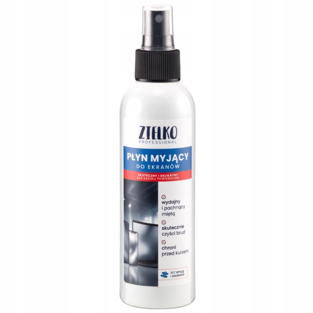 Zielko Professional Płyn Do Mycia Czyszczenia Ekranów Urządzeń Mięta 200ml