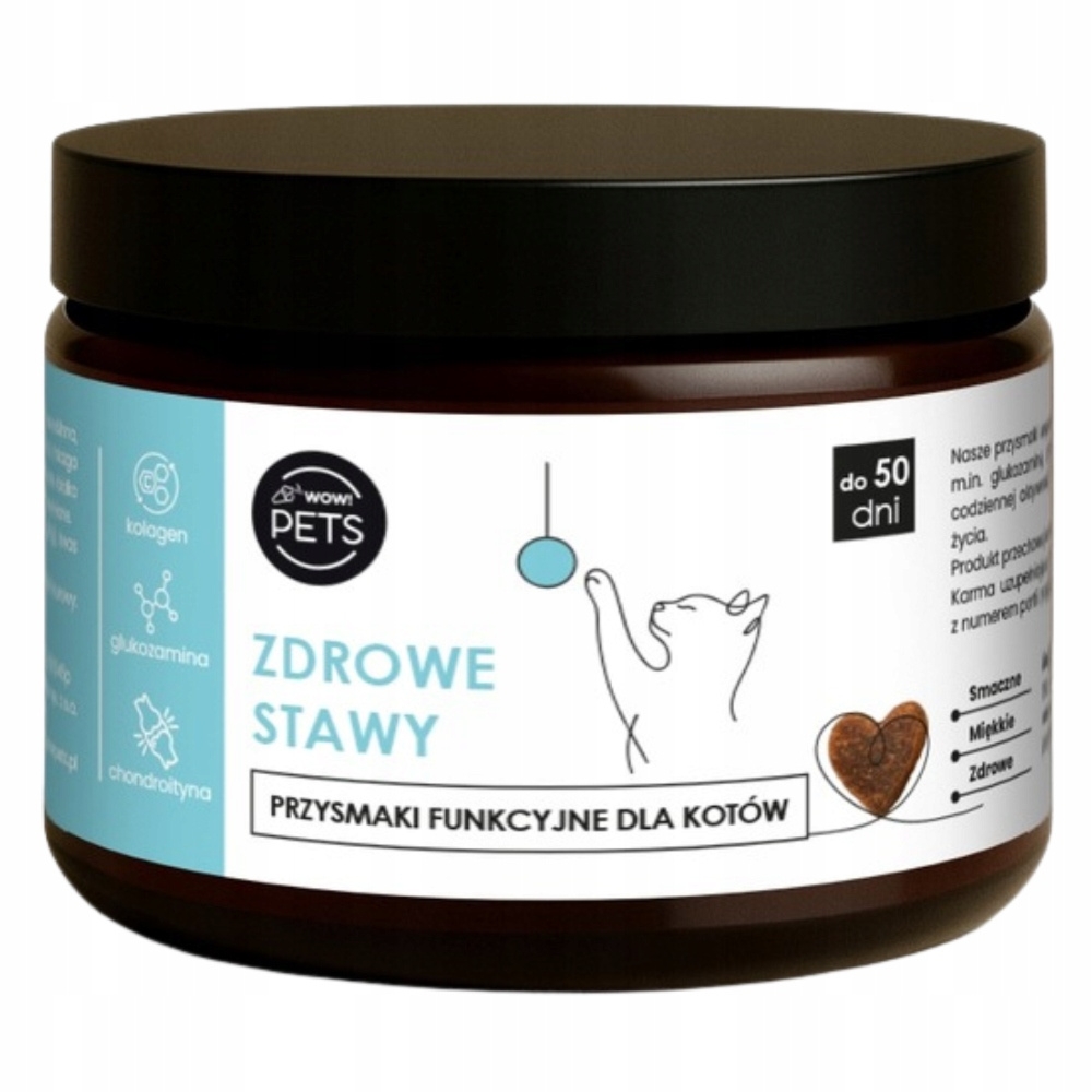 Wow Pets Przysmaki Dla Kota Starszego Leżącego Suplement Zdrowe Stawy 100g