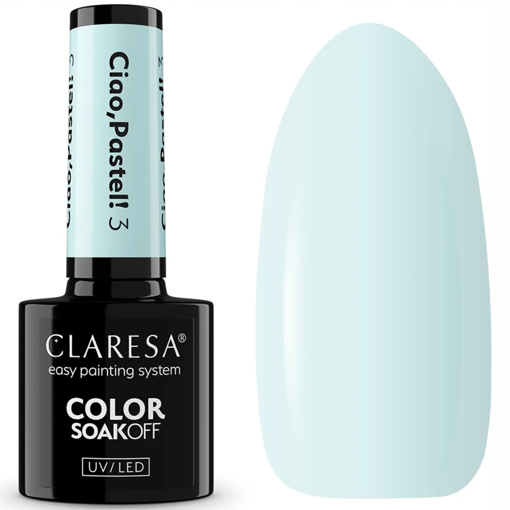 Claresa Lakier Hybrydowy Do Paznokci Pastelowy Niebieski Ciao Pastel 3 5g