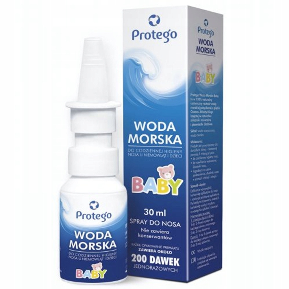 Protego Woda Morska Baby Spray Do Nosa Dla Dzieci Infekcje Alergie 30 ml