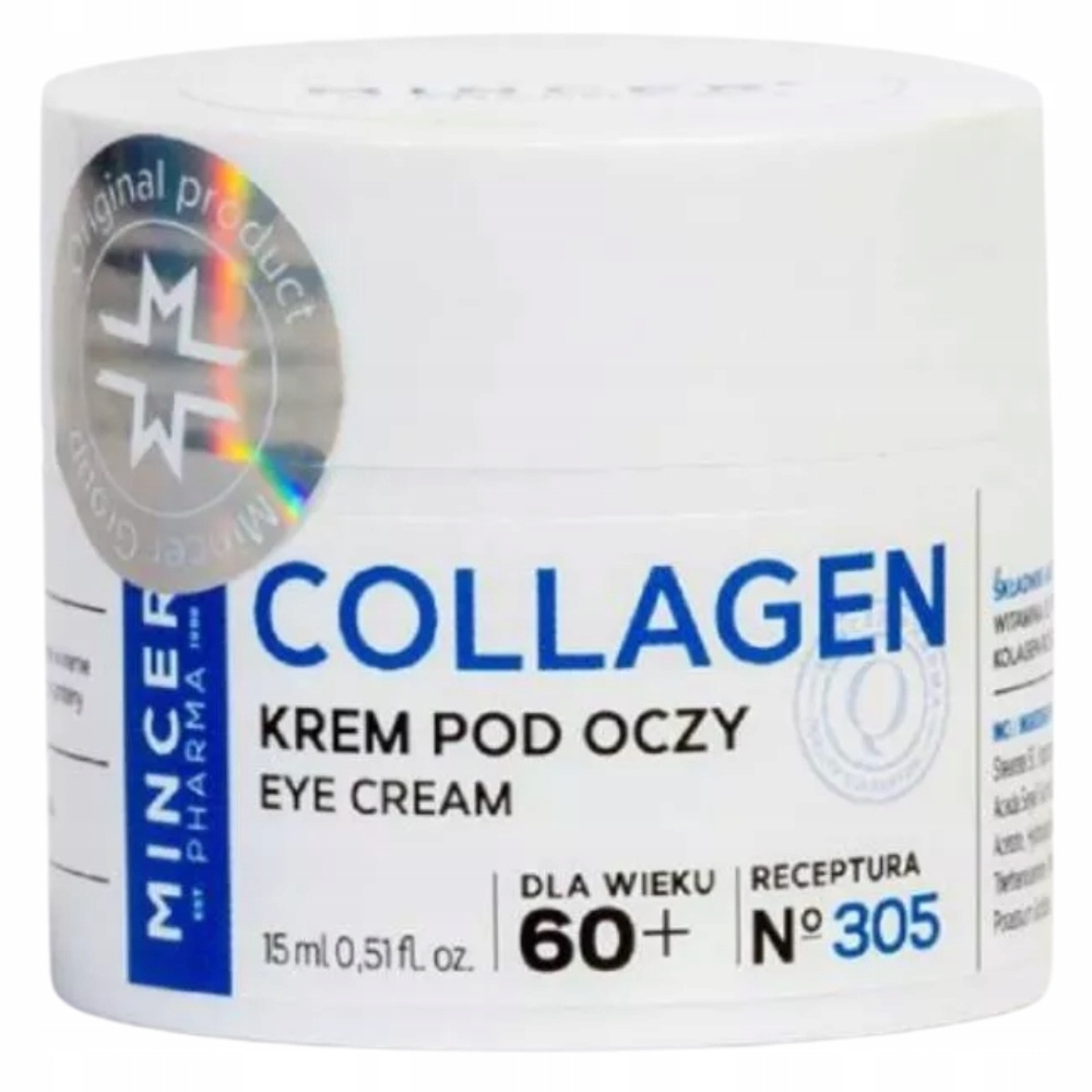 Mincer Collagen No 305 Kolagenowy Krem Pod Oczy 60+ z Witamina E 15ml