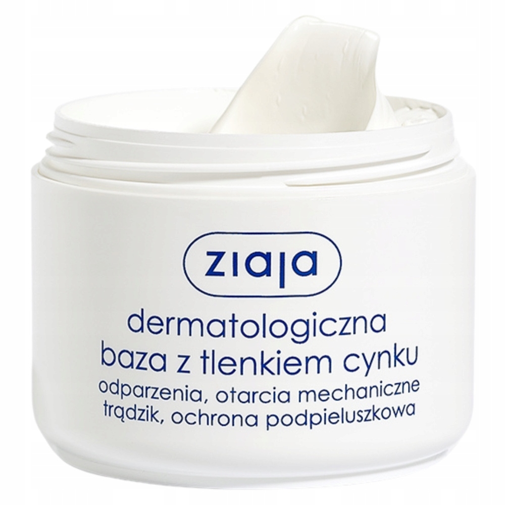 Ziaja Dermatologiczna Baza z Tlenkiem Cynku Krem Na Odparzenia Trądzik 80g