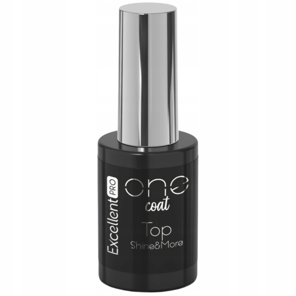 Excellent PRO One Coat Shine More Bezbarwny Top Do Paznokci Manicure 11g