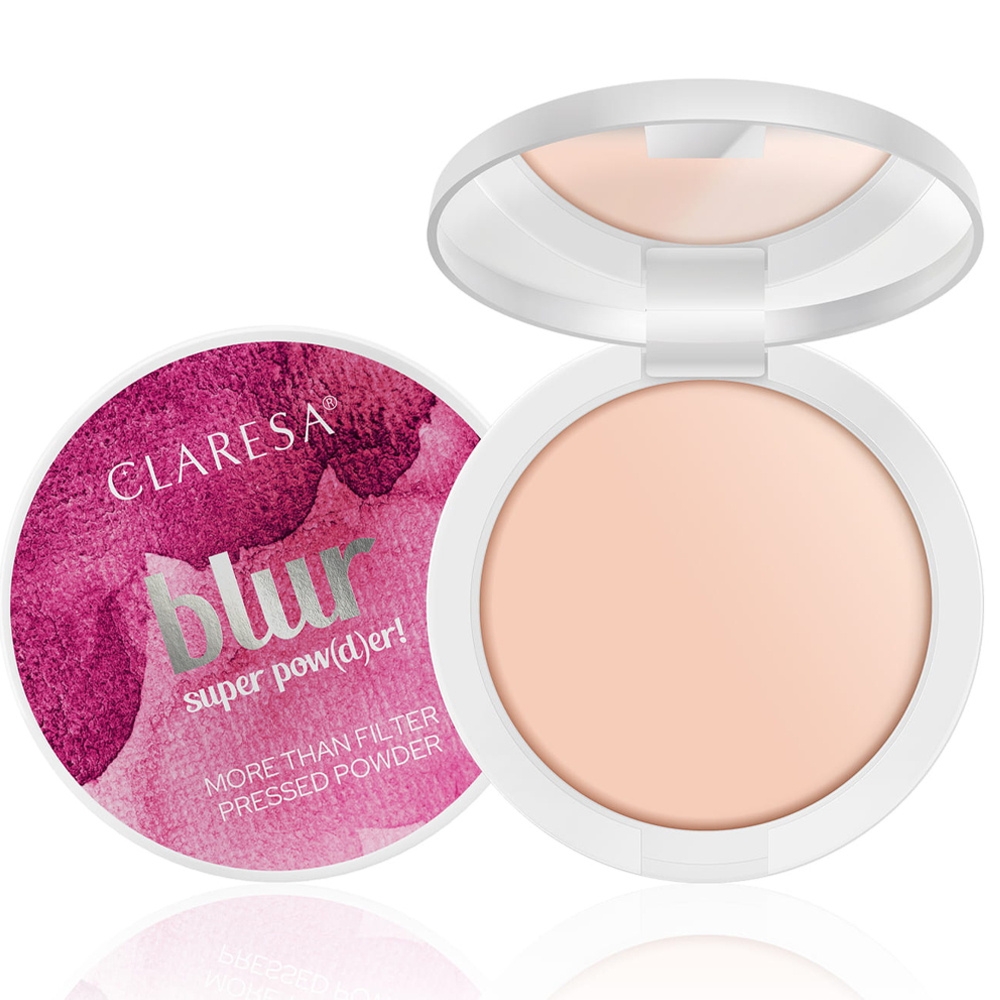 Claresa Blur Super Pow(D)er! Puder Prasowany z Lusterkiem Wygładzający 11g