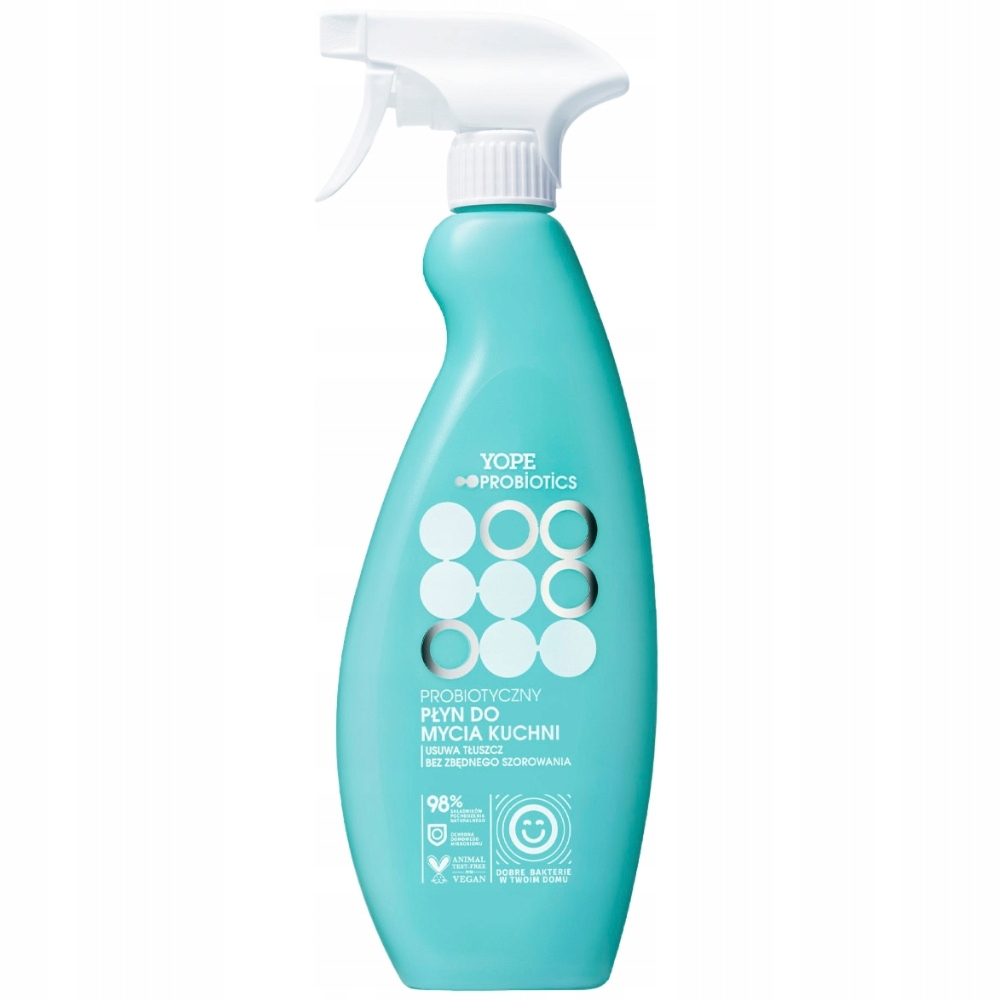 Yope Probiotics Płyn Do Mycia Kuchni Blatów Usuwa Zabrudzenia Tłuszcz 500ml