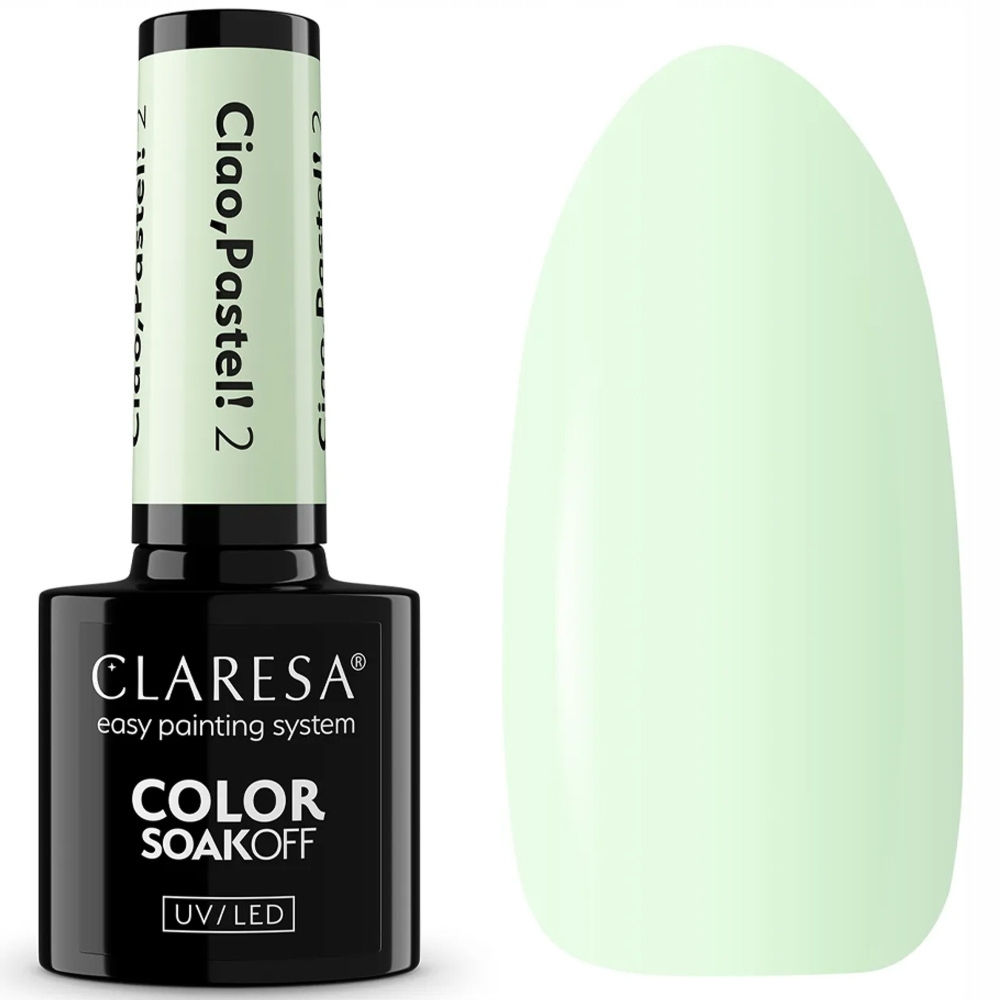 Claresa Lakier Hybrydowy Do Paznokci Pastelowy Miętowy Ciao Pastel 2 5g
