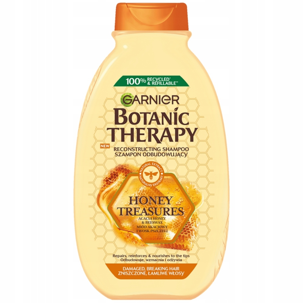 Garnier Botanic Therapy Honey Treasures Szampon Do Włosów Łamliwych 400ml