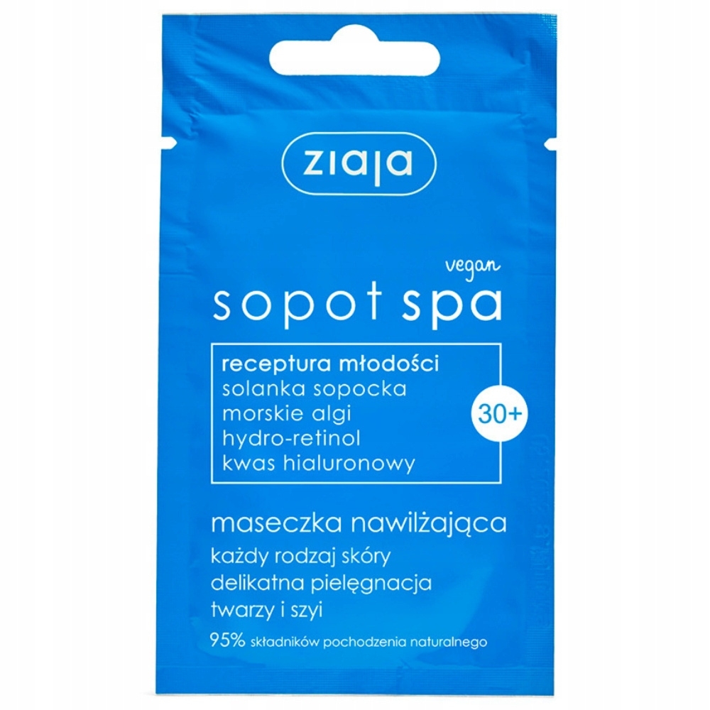 Ziaja Sopot Spa Nawilżająca Maseczka Do Twarzy Solanka Sopocka 30+ 7ml