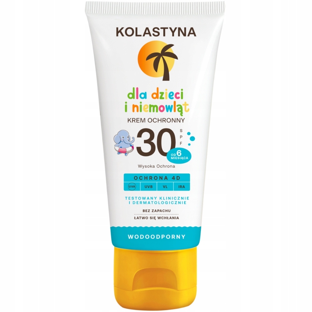 Kolastyna Wodoodporny Krem Dla Dzieci i Niemowląt +6M Ochronny SPF 30 75ml