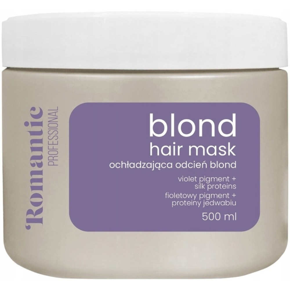 Romantic Blond Nawilżająca Maska Do Włosów Ochładzająca Kolor Jedwab 500ml