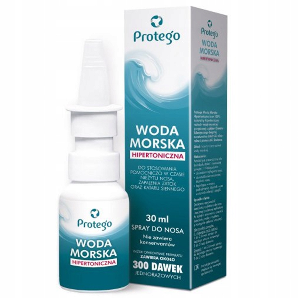 Protego Woda Morska Hipertoniczna Do Nosa Katar Infekcje Alergie 30 ml