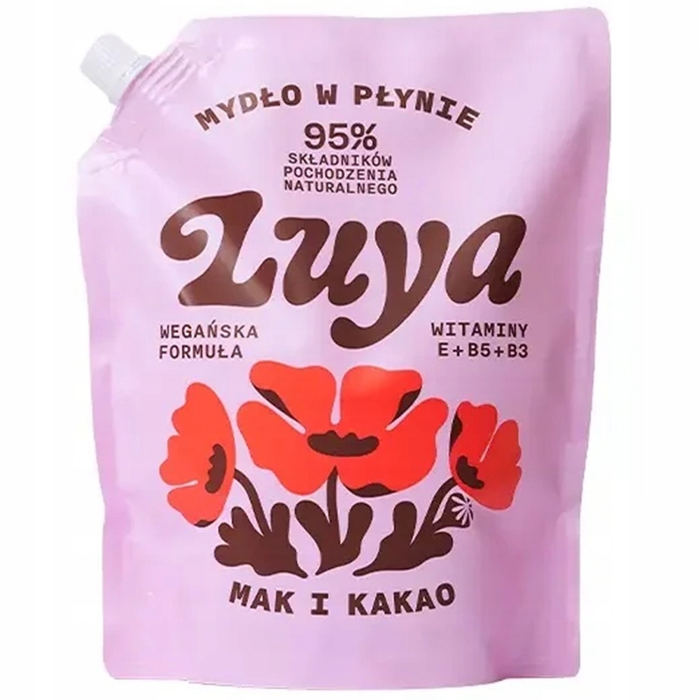 Luya Mydło w Płynie Do Rąk Nawilżające Mak Kakao Doypack Refill 800ml