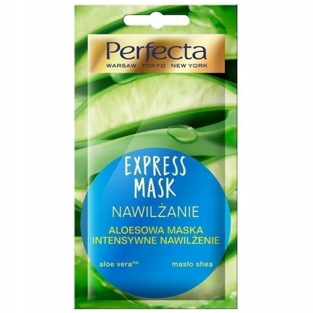 Perfecta Express Mask Maseczka Do Twarzy Intensywnie Nawilżająca Aloesowa