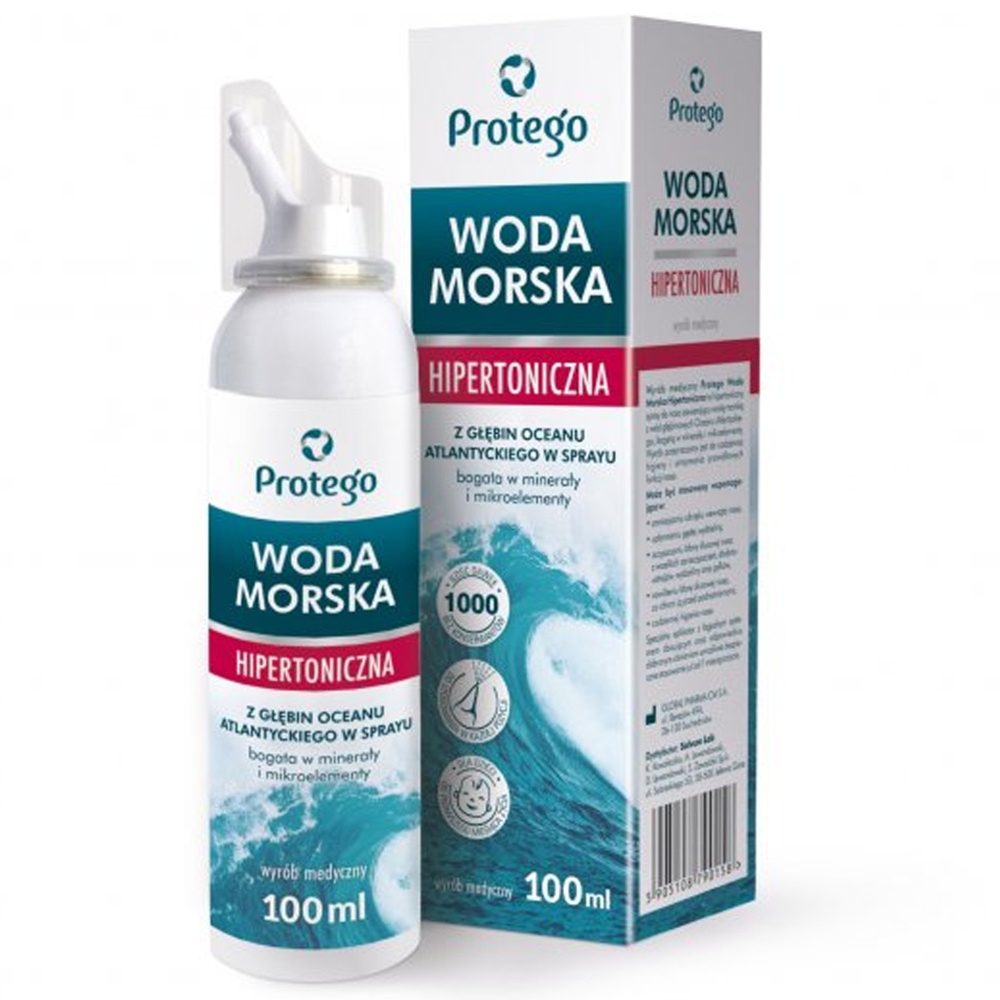 Protego Woda Morska Hipertoniczna Do Nosa Katar Infekcje Alergie 100 ml