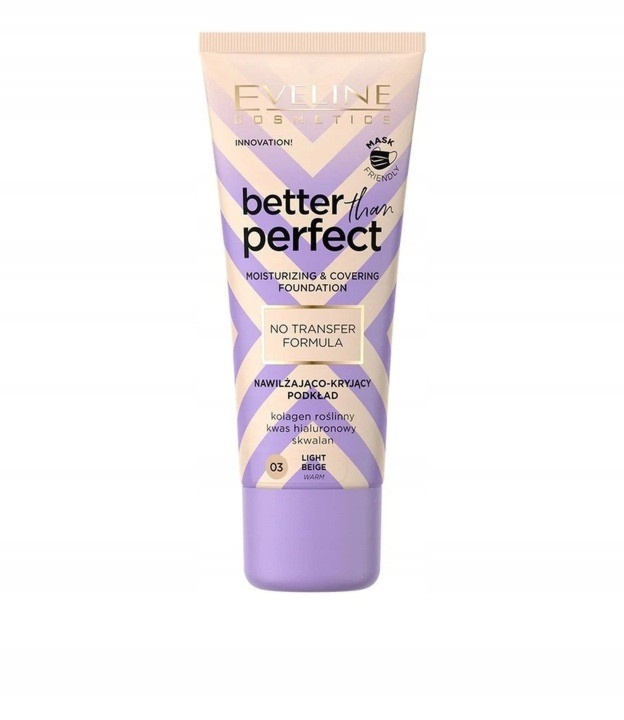 Eveline Better Than Perfect Nawilżająco-Kryjący Podkład Do Twarzy 03 Light Beige 30ml