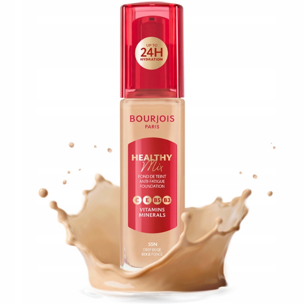 Bourjois Healthy Mix Rozświetlający Podkład Do Twarzy 55N Deep Beige