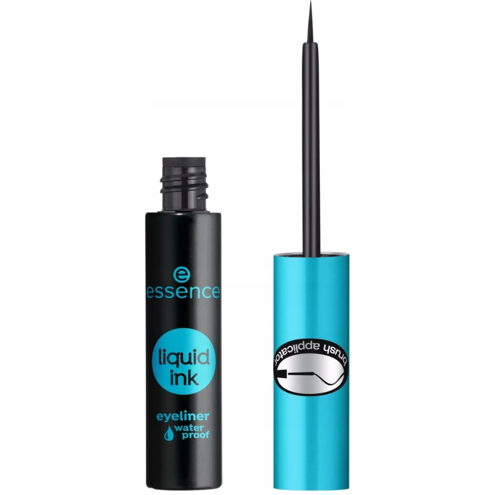 Essence Liquid Ink Wodoodporny Eyeliner w Płynie Precyzyjny Czarny 01