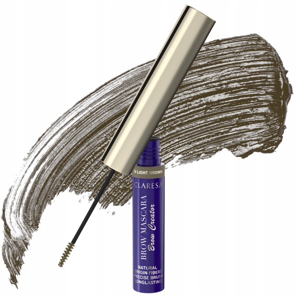 Claresa Brow Mascara Brow Creator Wodoodporny Tusz Do Brwi 01 Light Brown