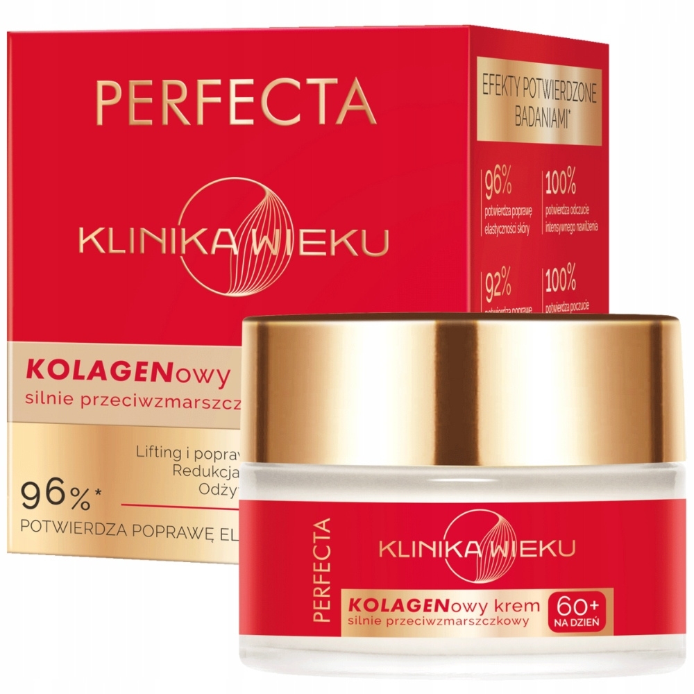 Perfecta Klinika Wieku Przeciwzmarszczkowy Krem Do Twarzy Na Dzień 60+ 50ml