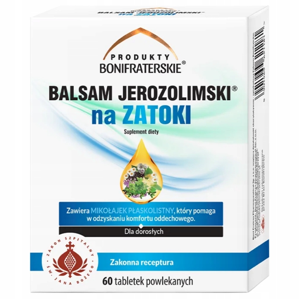 Bonifraterskie Balsam Jerozolimski Na Zatoki Mikołajek Płaskolistny 60 tabl