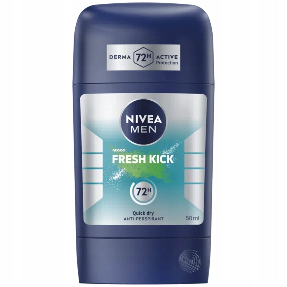 Nivea Men Fresh Kick 72H Antyperspirant Męski Woda Kaktusowa Sztyft 50ml