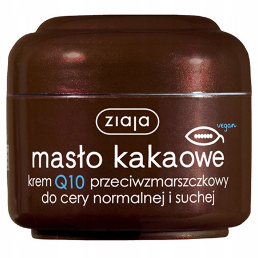 Ziaja Masło Kakaowe Przeciwzmarszczkowy Krem Do Twarzy Koenzym Q10 50ml