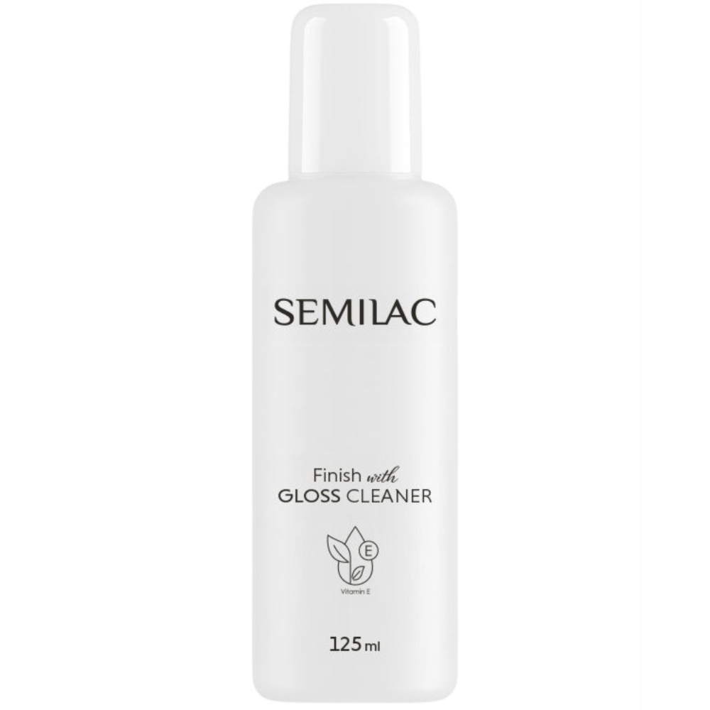 Semilac Finish With Gloss Cleaner Do Paznokci Odtłuszczacz Nabłyszcza 125ml