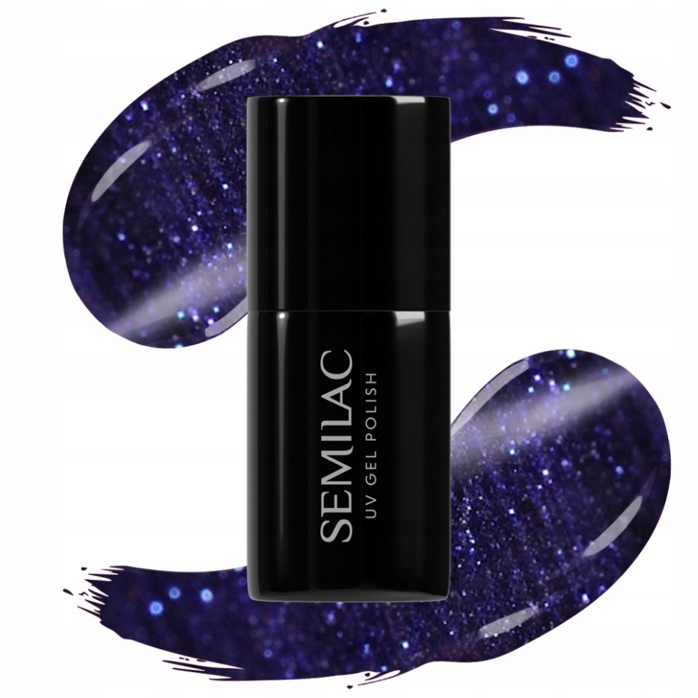 Semilac Lakier Hybrydowy Do Paznokci Manicure Granat 937 Midnight Fever 7ml