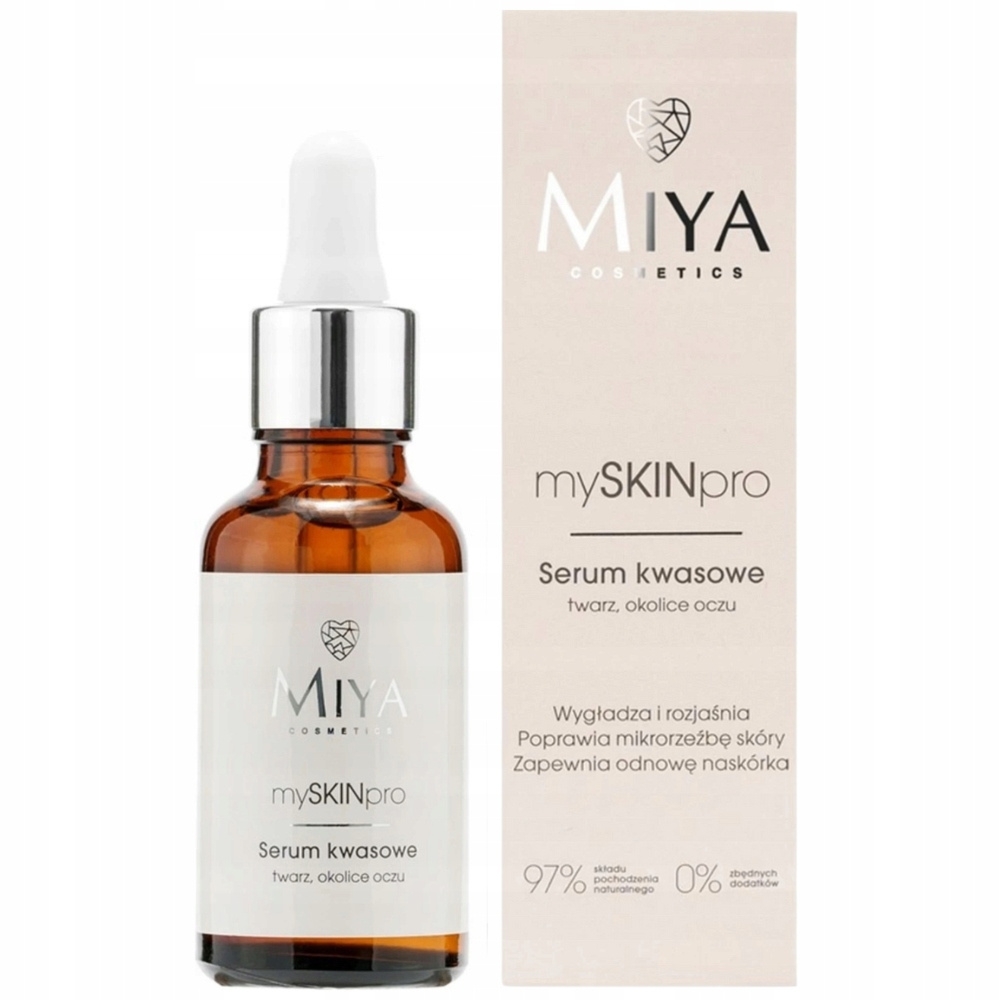 Miya mySKINpro Kwasowe Serum Do Twarzy Wygładzająco Rozjaśniające 30ml