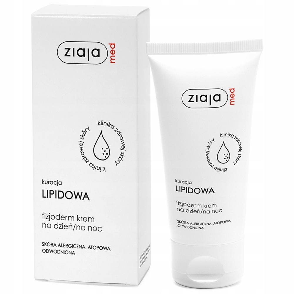 Ziaja Med Kuracja Lipidowa Fizjoderm Krem Skóra Alergiczna Atopowa 50 ml