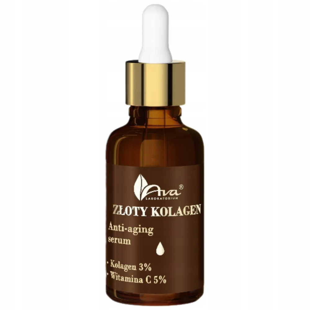 Ava Złoty Kolagen Wygładzające Ujędrniające Serum Do Twarzy Anti-Aging 30ml