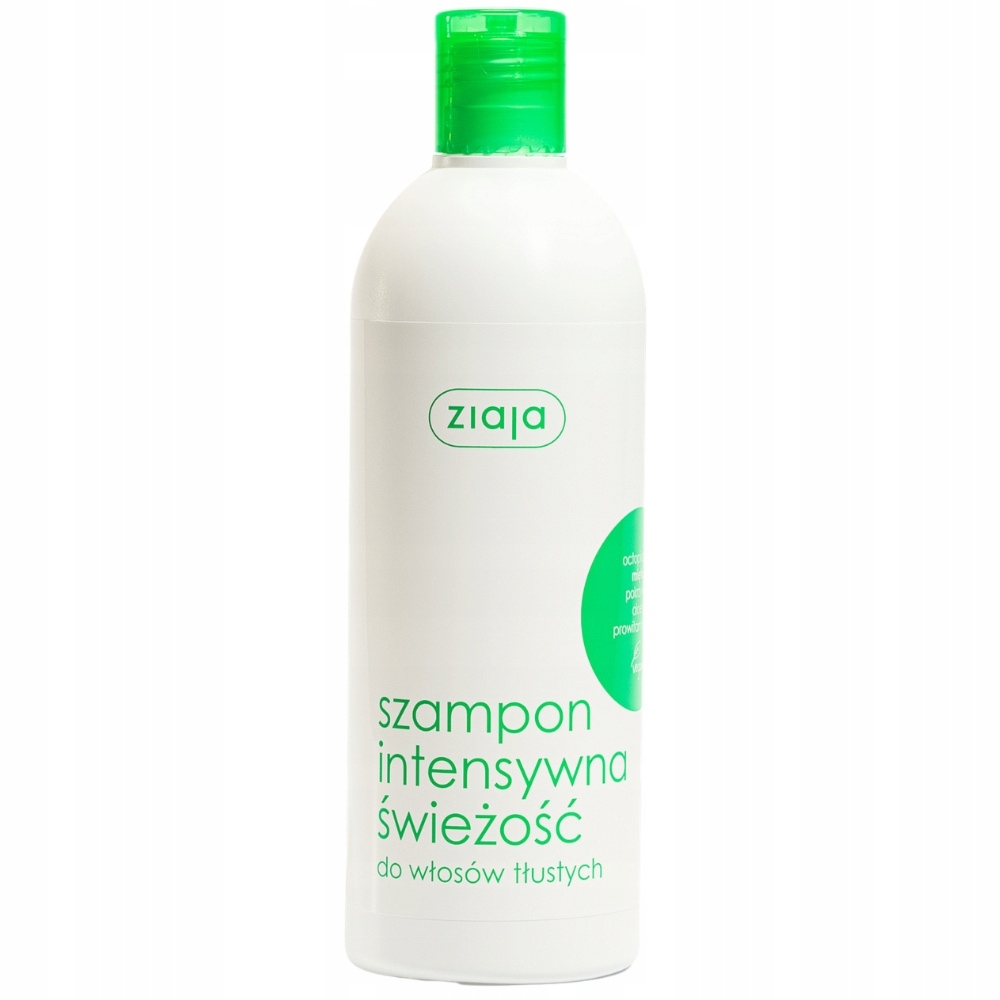 Ziaja Intensywna Świeżość Szampon Do Włosów Tłustych Mięta Pokrzywa 400ml