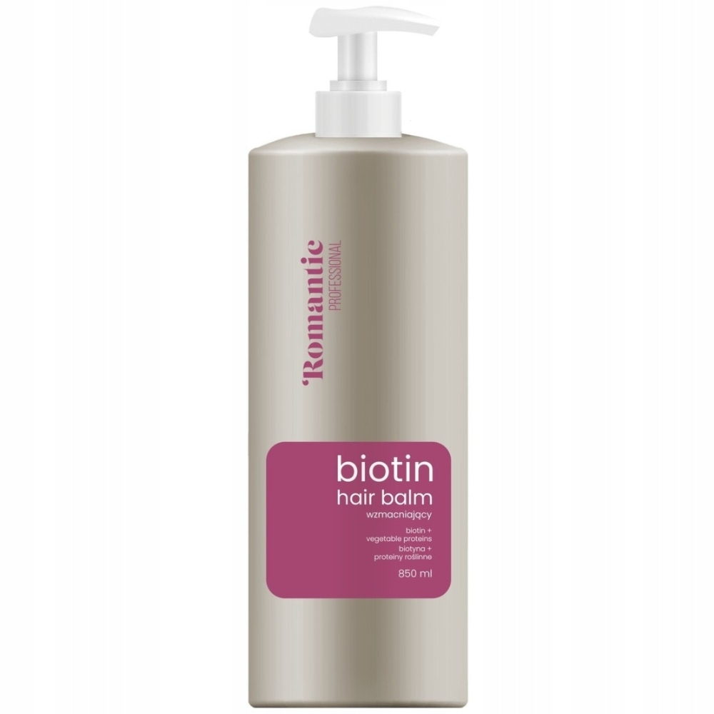 Romantic Biotin Wzmacniający Balsam Do Włosów Osłabionych Biotyna 850ml