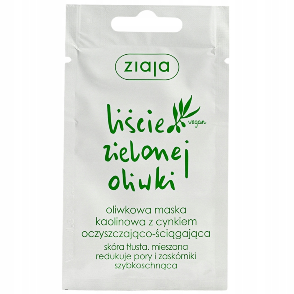 Ziaja Oliwkowa Maska Do Twarzy Oczyszczająca Kaolin Cynk Cera Tłusta 7ml