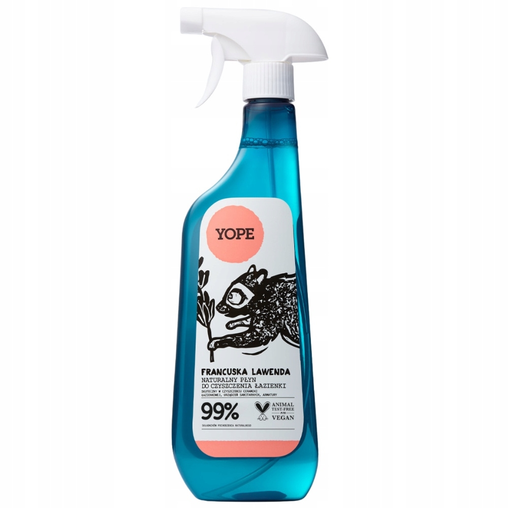 Yope Naturalny Płyn Do Mycia Łazienki z Kwaskiem Francuska Lawenda 500ml