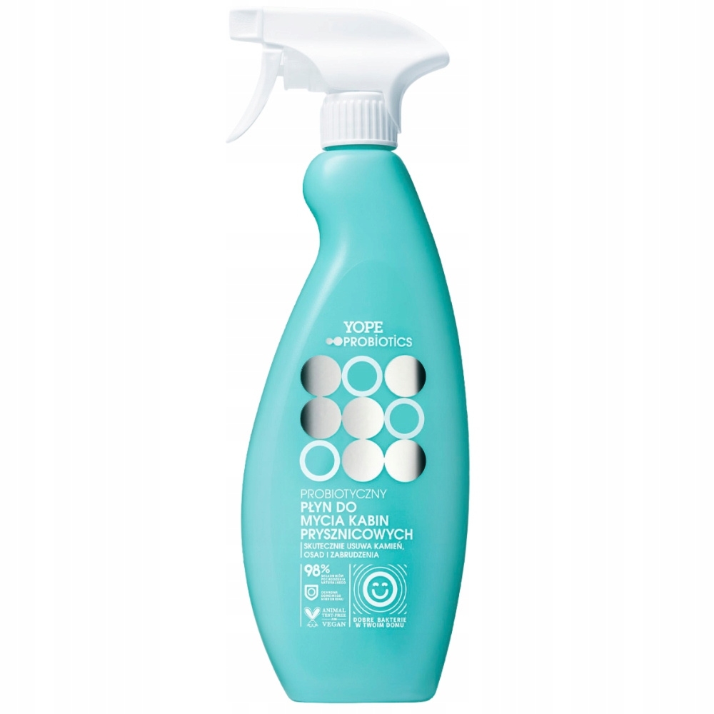 Yope Probiotics Płyn Do Mycia Kabin Prysznicowych Usuwa Kamień Osady 500ml