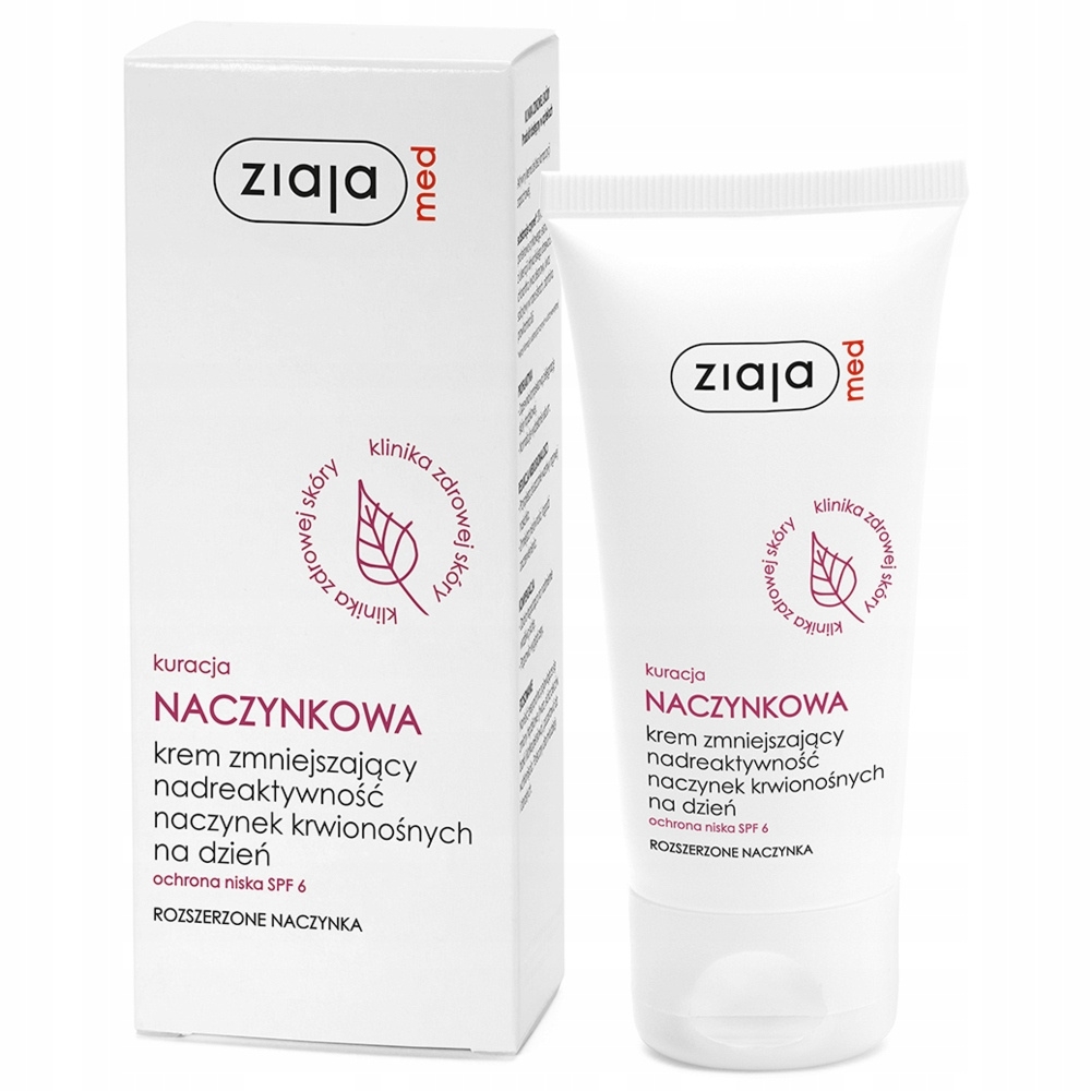 Ziaja Med Kuracja Naczynkowa Krem Na Dzień Rozszerzone Naczynka SPF6 50 ml