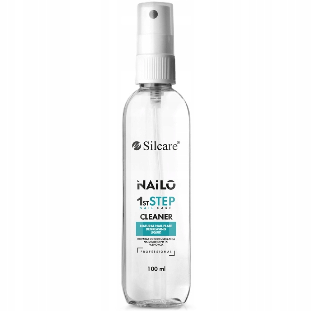 Silcare Nailo Płyn Do Odtłuszczania Cleaner Do Paznokci z Atomizerem 100ml