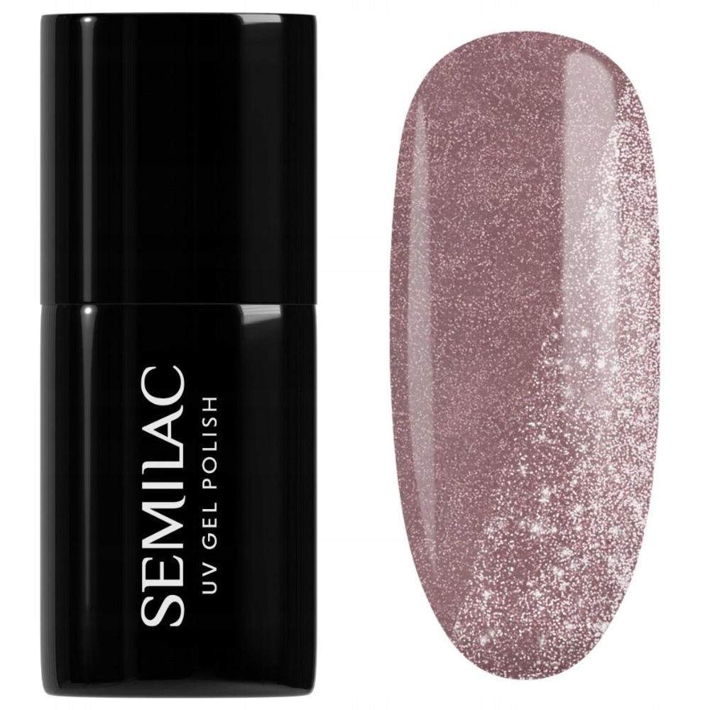 Semilac Lakier Hybrydowy Do Paznokci Manicure Brokat 395 Dawn till Dusk 7ml