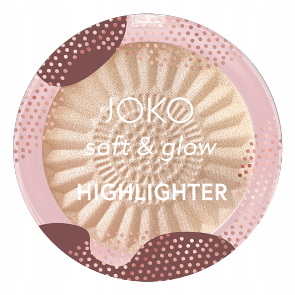 JOKO Soft & Glow Rozświetlacz Do Twarzy Prasowany Złoty 8g