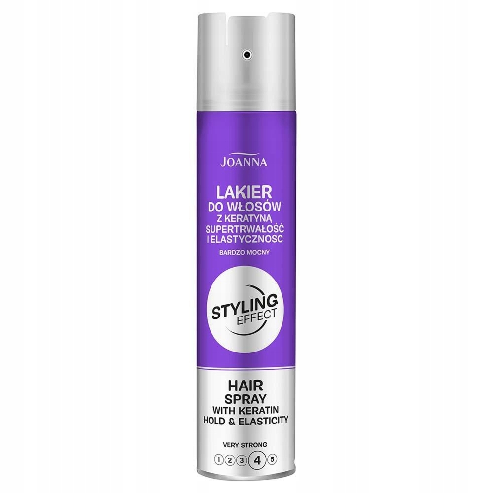 Joanna Styling Effect Mocny Lakier Do Włosów Formuła z Keratyną 250ml